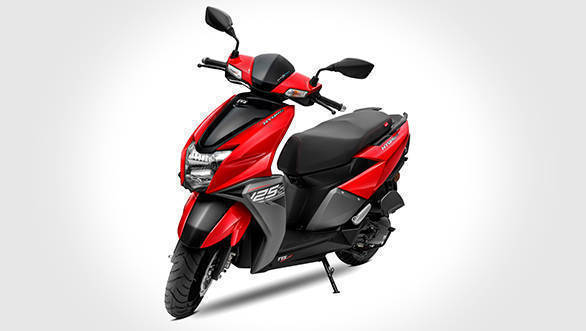 2018 Tvs Ntorq 125 Launched In Metallic Red Paint Option Overdrive