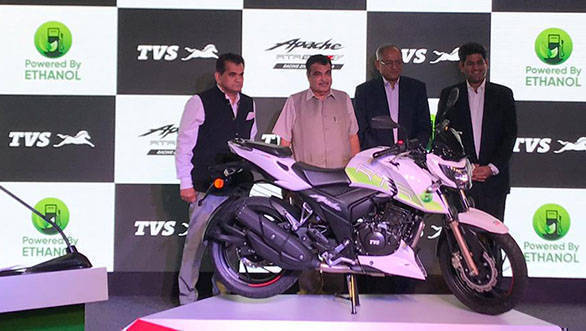 Tvs Motor Launches India S First Ethanol Powered Motorcycle The