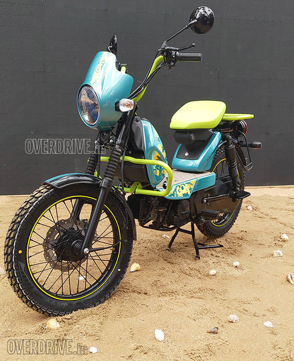 Tvs Xl100 Goa Edition Moped Showcased At The First Edition Of