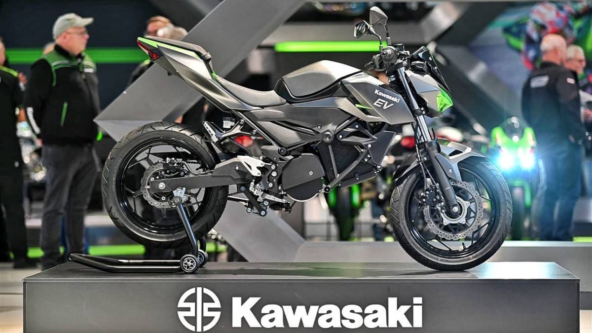Kawasaki EV prototype showcased at Intermot