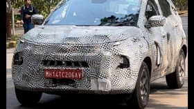 Tata Nexon facelift spied testing again; shows new alloy wheels