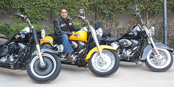 Harley Davidson sold 586 units (including four Fat Boys) as against 395 for the same April-July period in 2012-13