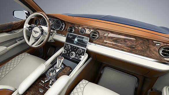 The bespoke interiors of the Bentley EXP 9F concept