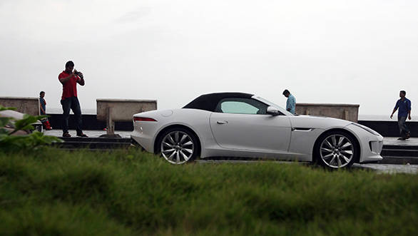 The F-Type's gorgeous design attracted a lot of attention