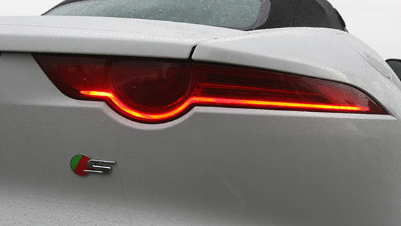 Sleek tail lamps makes the rear one of the nicest angles on the F-Type