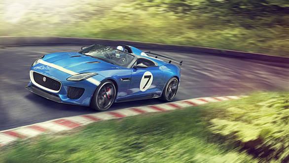 The Jaguar Project 7 gets an upgraded version of the F-type's supercharged 5.0-litre V8 engine, with power boosted to 542PS 