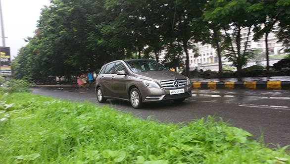 The engine drives the front wheels on the B-Class via a 7-speed dual clutch automatic