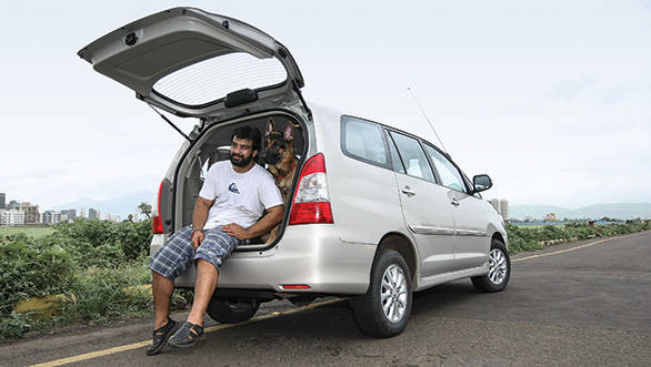We had, at one point, no less than seven dogs and one handler in the Toyota Innova, relaxing in AC comfort. 