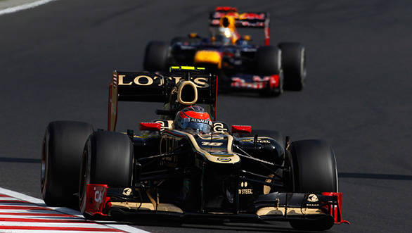 Romain Grosjean at the 2012 Hungarian GP