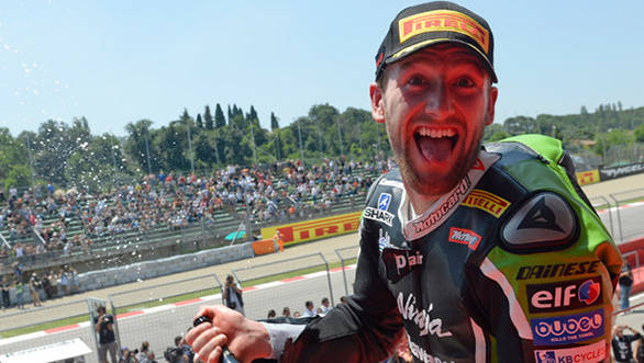 A double win at Imola means Sykes is now leading the WSBK championship