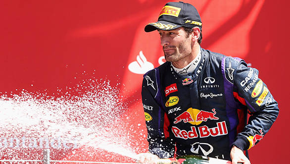 A second place is a nice way to start saying his good byes to F1 for Mark Webber