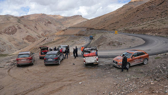 After many plans that usually involved flying expensive machinery to Leh were hatched, we carried on
