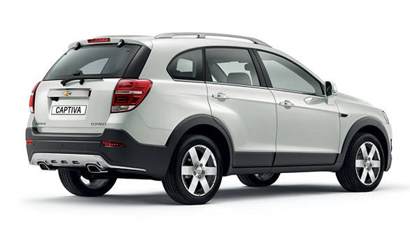 The rear of the 2013 Captiva has LED tail lamps and fog lamps