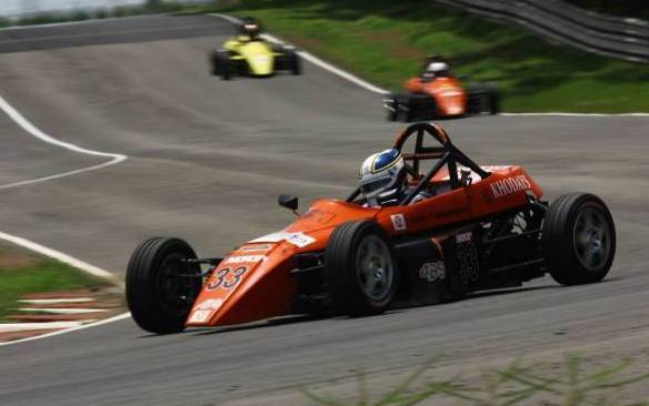 Deepak Chinappa took two wins of three races in the Formula Swift category