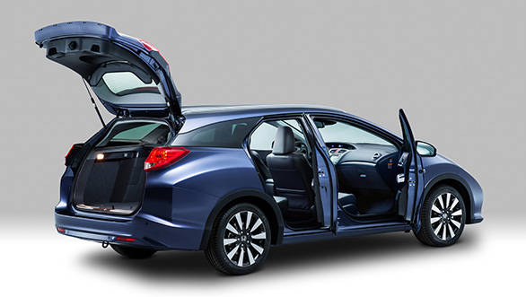 The Civic Tourer is big on space and practicality with a massive boot space of almost 625 litre