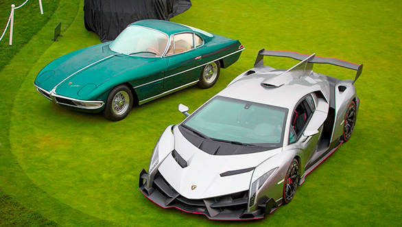The Veneno with the 350 GTV