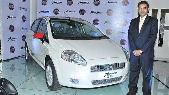 Nagesh Basavanahalli, President and Managing Director, Fiat Chrysler India Operations launches new Fiat Punto Sport