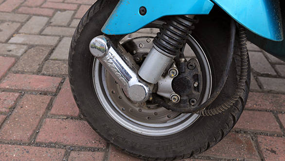 The Vespa now comes to a halt from 60kmph in a mere 2.1 seconds within just 18.6m