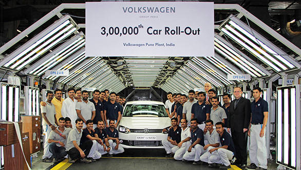 Its a Vento! 300,000th car rolls out of Volkswagen's Pune plant 