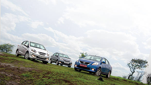 Honda Amaze vs Toyota Etios vs Nissan Sunny