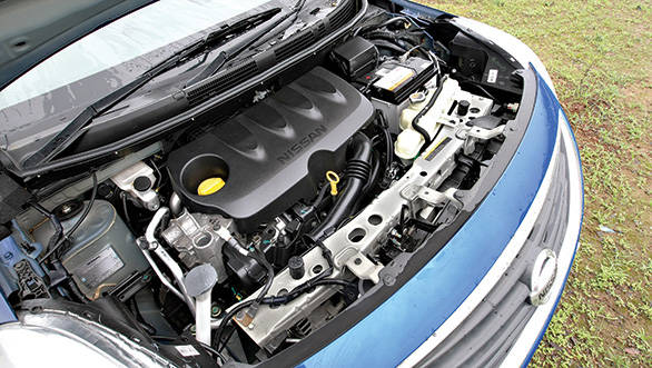 The 1.5-litre petrol motor makes 99PS and 134Nm in the Nissan Sunny