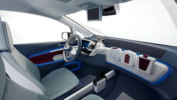 The dashboard is nothing but a rail-like panel on which you can add clip-ons to customise your car