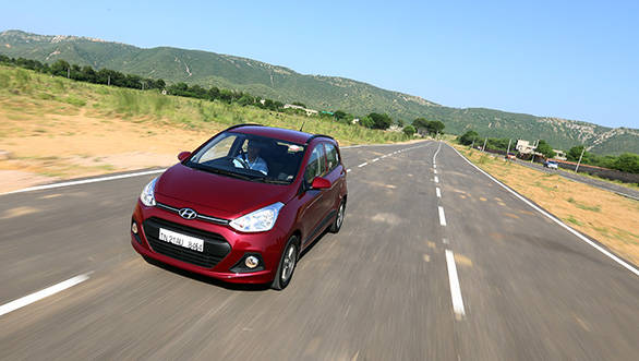 The new car feels more planted than the current i10, no doubt; the undulations are dealt with less body movement and drama