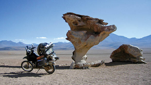 The Arbol de Piedra (Tree of Stone) at 15,000ft in the Bolivian Andes . 890km to Khartoum, the capital of Sudan