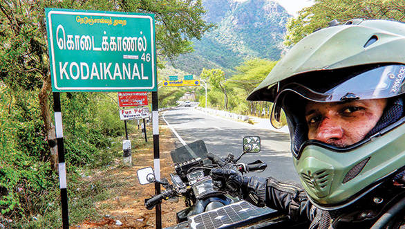 Starting in South India and riding upwards