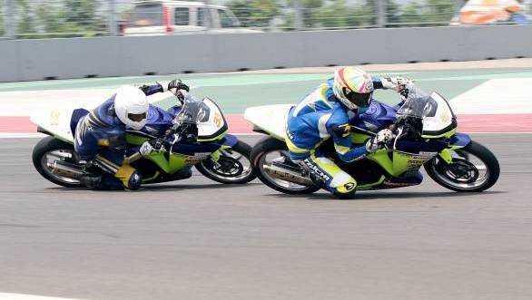 Two wins of the weekend mean K Rajini is at the head of the Honda CBR250 championship standings