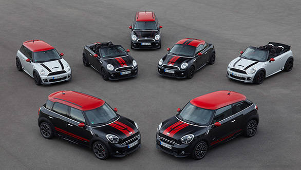 The entire Mini range which was displayed at Frankfurt 