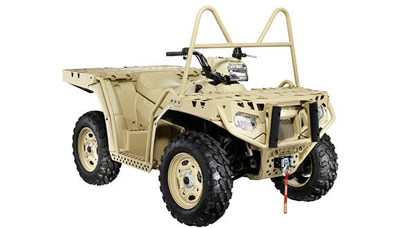 The Polaris MV850 is a highly adaptable ATV with a sturdy metal racking system
