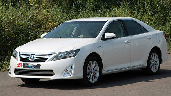 The Camry is a series-parallel hybrid, which means the car can run either on electric power alone, or singularly on petrol power, or on a combination of both