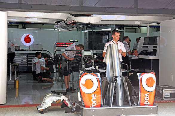 Gorgeously finished bodywork gets ready to go on to the McLaren