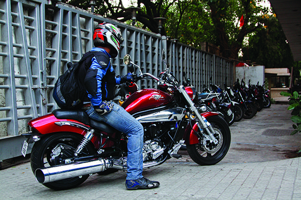 The long and short of it A large turning radius, wide bars and significant length does not bestow turn on a dime agility. This manifests most forcefully when you have to duck walk the Pro into tight spots in a crowded city parking lot. Between the crowds and difficulty of parking, this is the hardest bit when it comes to riding the motorcycle everyday.
