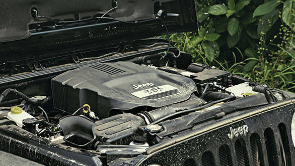 The Sport's V6 petrol engine (far right) is a smooth and torquey unit