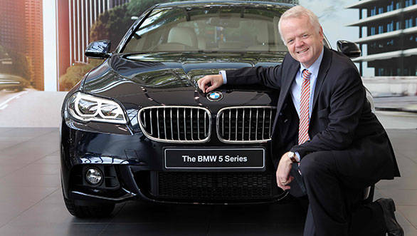 Philipp von Sahr, president, BMW Group India with the new 5-Series
