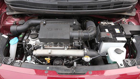 The Hyundai uses a brand new 3-cylinder 71PS engine