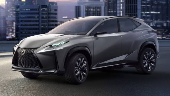 Lexus claims the new LF-NX has a lower centre of gravity