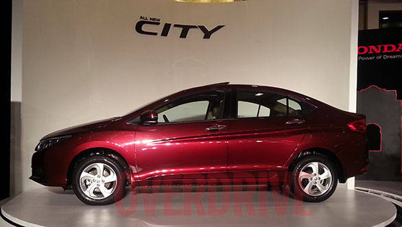 The new City sits on a longer wheelbase compared to the older car. It is the same length though
