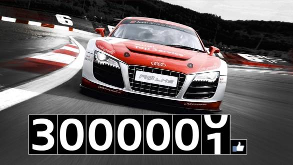 Audi has now garnered over 3 million 'likes' on its Indian page