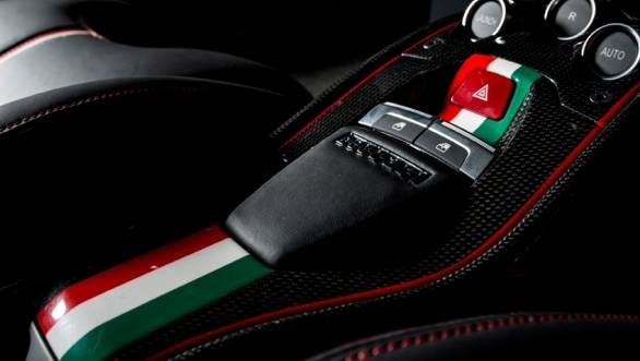 Motifs of the Italian national flag adorn the inside