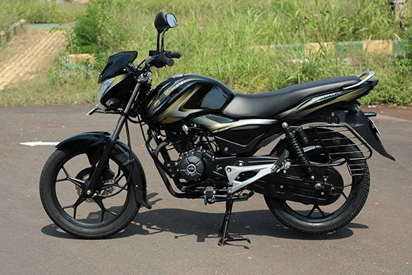Bajaj have chosen to stick with the design of the Discover, but the 100M is smaller than its siblings.