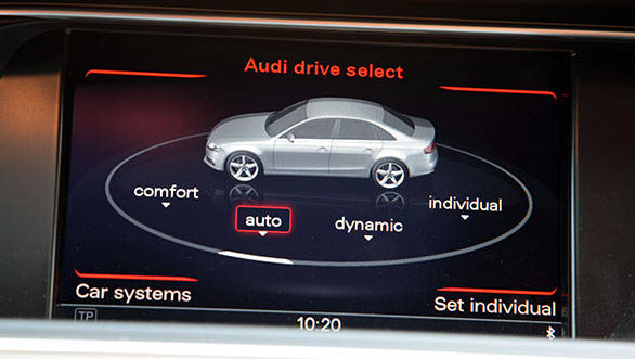 The 177PS diesel A4 also gets Drive Select