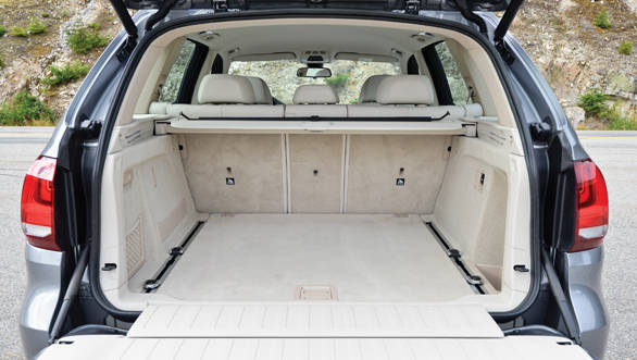 The X5's signature split tailgate has been retained and adds to the practicality