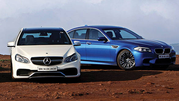 The E63 AMG and the BMW M5