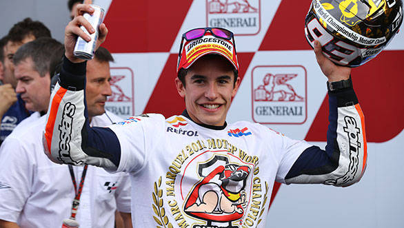 Among the various records Marquez has broken this year - he also took home the BMW M6 Coupe for the pole position award 