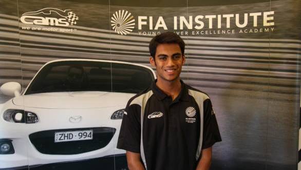 Akhil Rabindra makes it through to the FIA Institute Young Drivers Excellence Academy