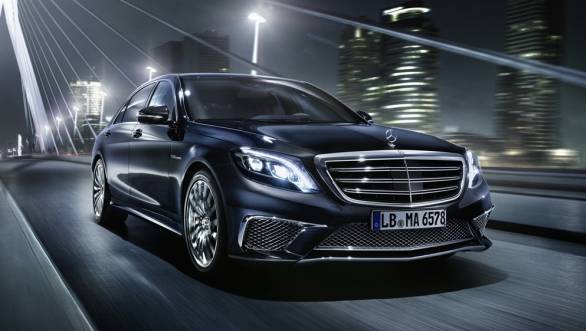 The S65 gets the muti-slat grille, splitter and larger front air intakes