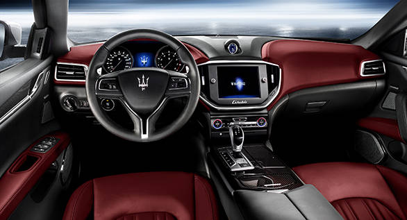 The leather interior can also be specced with bright colors.
